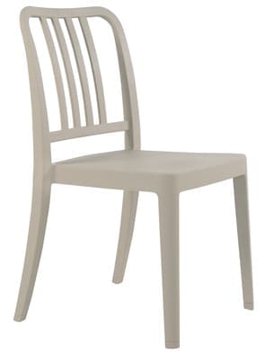 Стул из полипропилена бежевый, стул светлый, слул пластиковый, стул из пластика,стул дня дома, стул для кухни, стул для кафе, стул для ресторана, стул для летних площадок, стул для сада