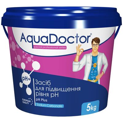 Средство для повышения уровня pH воды в бассейне "AquaDoctor pH Plus", 5 кг