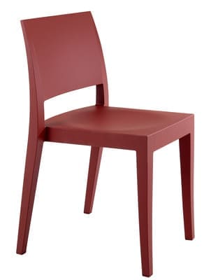 Стул красный, стул темный, слул пластиковый, стул из пластика, кресло пластиковое, кресло из пластика, стул дня дома, стул для кухни, стул для кафе, стул для ресторана, стул для летних площадок, стул для сада