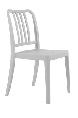 Стул из полипропилена светлый, стул серый, слул пластиковый, стул из пластика,стул дня дома, стул для кухни, стул для кафе, стул для ресторана, стул для летних площадок, стул для сада