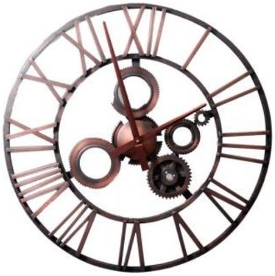 Металевий круглий настінний годинник 120 см