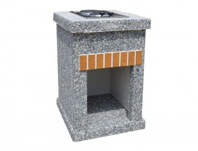 Купити стіл-плиту для каміна-барбекю з бетону