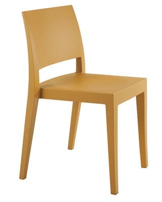 Стул желтый, слул пластиковый, стул из пластика, кресло пластиковое, кресло из пластика, стул дня дома, стул для кухни, стул для кафе, стул для ресторана, стул для летних площадок, стул для сада