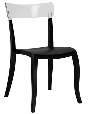 Стул из полипропилена черный, стул темный, слул пластиковый, стул из пластика, кресло пластиковое, кресло из пластика, стул дня дома, стул для кухни, стул для кафе, стул для ресторана, стул для летних площадок, стул для сада