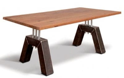 Купити стіл дубовий із стальними ніжками