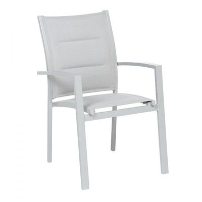 Алюмінієве крісло для вулиці з сидінням із текстилайну