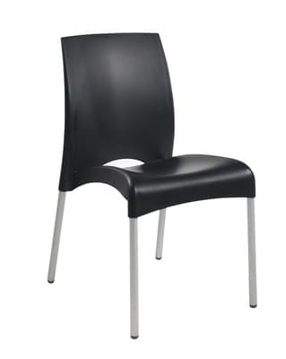 Стул из полипропилена черный, слул пластиковый, стул из пластика,стул дня дома, стул для кухни, стул для кафе, стул для ресторана, стул для летних площадок, стул для сада