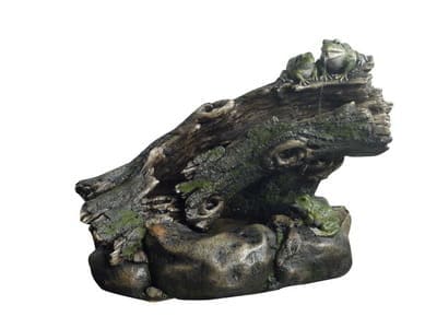 Невеликий декоративний фонтан за формою двох жабок