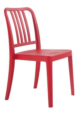 Стул из полипропилена красный, слул пластиковый, стул из пластика,стул дня дома, стул для кухни, стул для кафе, стул для ресторана, стул для летних площадок, стул для сада