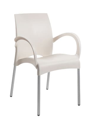 Стул из полипропилена светлый, стул белый, слул пластиковый, стул из пластика, кресло пластиковое, кресло из пластика, стул дня дома, стул для кухни, стул для кафе, стул для ресторана, стул для летних площадок, стул для сада