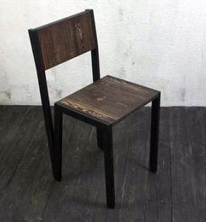 Купити стілець для їдальні з дерева та металу у стилі лофт
