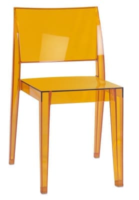 Стул прозрачный, стул светлый, стул оранжевый, слул пластиковый, стул из пластика, кресло пластиковое, кресло из пластика, стул дня дома, стул для кухни, стул для кафе, стул для ресторана, стул для летних площадок, стул для сада