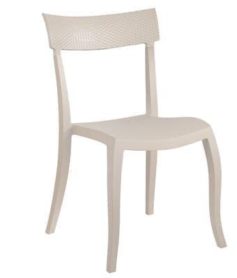 Стул из полипропилена бежевый, стул ротанг, стул светлый, слул пластиковый, стул из пластика, кресло пластиковое, кресло из пластика, стул дня дома, стул для кухни, стул для кафе, стул для ресторана, стул для летних площадок, стул для сада