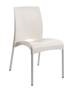 Стул из полипропилена светлый, стул белый, слул пластиковый, стул из пластика,стул дня дома, стул для кухни, стул для кафе, стул для ресторана, стул для летних площадок, стул для сада