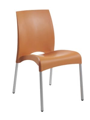 Стул из полипропилена оранжевый, стул белый, слул пластиковый, стул из пластика,стул дня дома, стул для кухни, стул для кафе, стул для ресторана, стул для летних площадок, стул для сада