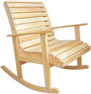 Кресло-качеля из дерева