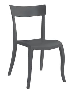 Стул из полипропилена черный, стул темный, стул серый,слул пластиковый, стул из пластика, кресло пластиковое, кресло из пластика, стул дня дома, стул для кухни, стул для кафе, стул для ресторана, стул для летних площадок, стул для сада