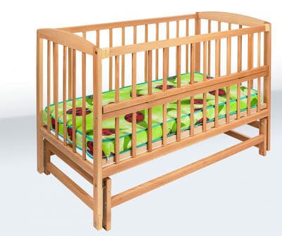 Купити дитяче ліжко на шарнірах з відкидною боковиною