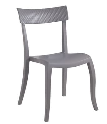 Стул из полипропилена серый, стул ротанг, слул пластиковый, стул из пластика, кресло пластиковое, кресло из пластика, стул дня дома, стул для кухни, стул для кафе, стул для ресторана, стул для летних площадок, стул для сада