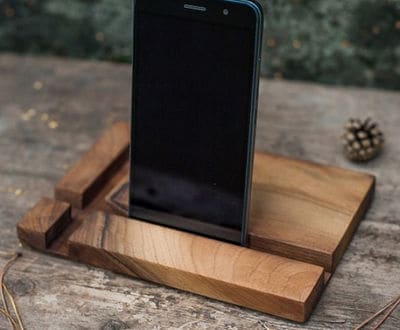 Купити універсальну підставку для мобілок з дерева