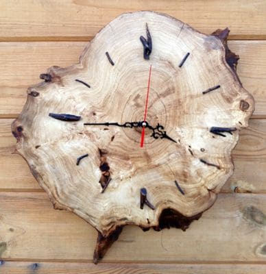 Купити годинник настінний з деревини груші