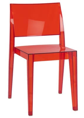Стул прозрачный, стул светлый, стул красный, слул пластиковый, стул из пластика, кресло пластиковое, кресло из пластика, стул дня дома, стул для кухни, стул для кафе, стул для ресторана, стул для летних площадок, стул для сада