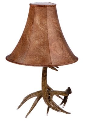 Купити настільну лампу на оленячих рогах