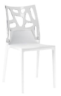 Стул из полипропилена, стул белый, стул светлый, слул пластиковый, стул из пластика, кресло пластиковое, кресло из пластика, стул дня дома, стул для кухни, стул для кафе, стул для ресторана, стул для летних площадок, стул для сада