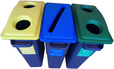 Набор контейнеров для раздельного сбора отходов для помещения