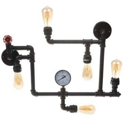 Купити оригінальний світильник з водопровідних труб