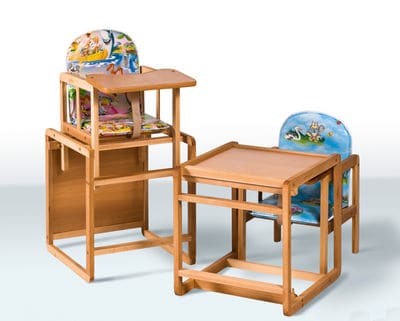 Дитячий стілець для годування оригінальної конструкції. Фото 5