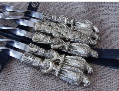 Набор шампурів "Птахи" з ножем у колчані. Фото 2