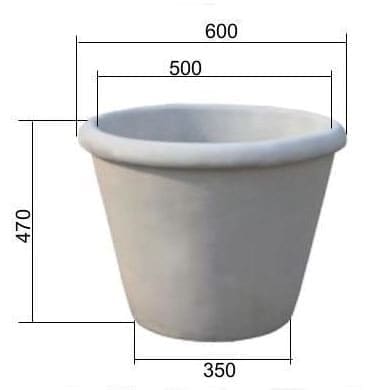 Купити бетонну вазу "Велика"