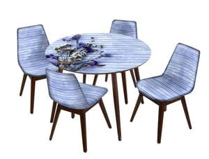 Меблевий комплект з круглого столика та стільців. Фото 7