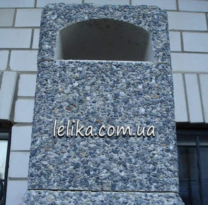 Камін-барбекю бетонний з фасадом