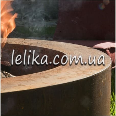 Очаг металлический круглый