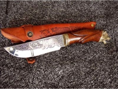 Мисливський ніж "Гризлі" з нержавіючої сталі. Фото 5