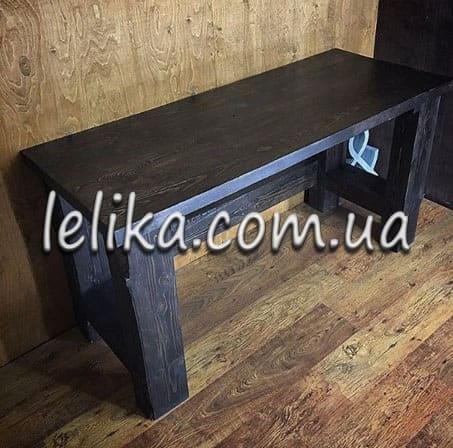 Купити дерев'яний стіл у стилі лофт