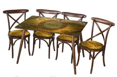Меблевий комплект з прямокутного столу та віденських стільців. Фото 3