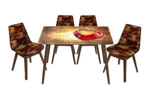 Комплект з прямокутного столика та стільців. Фото 5