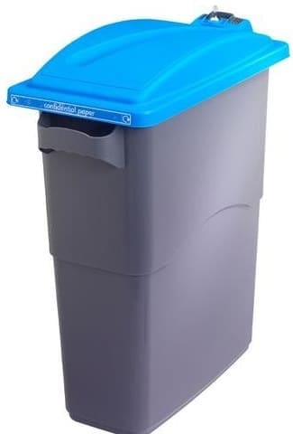Набор контейнеров для раздельного сбора отходов с разными крышками для помещений