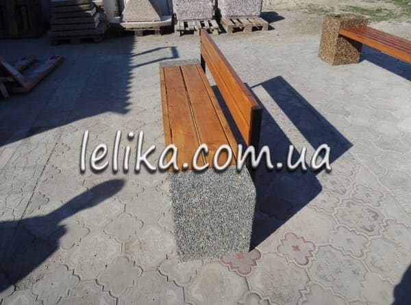 Скамейка из бетона доставка, установка, Киев