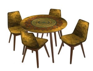 Меблевий комплект з круглого столика та стільців. Фото 3