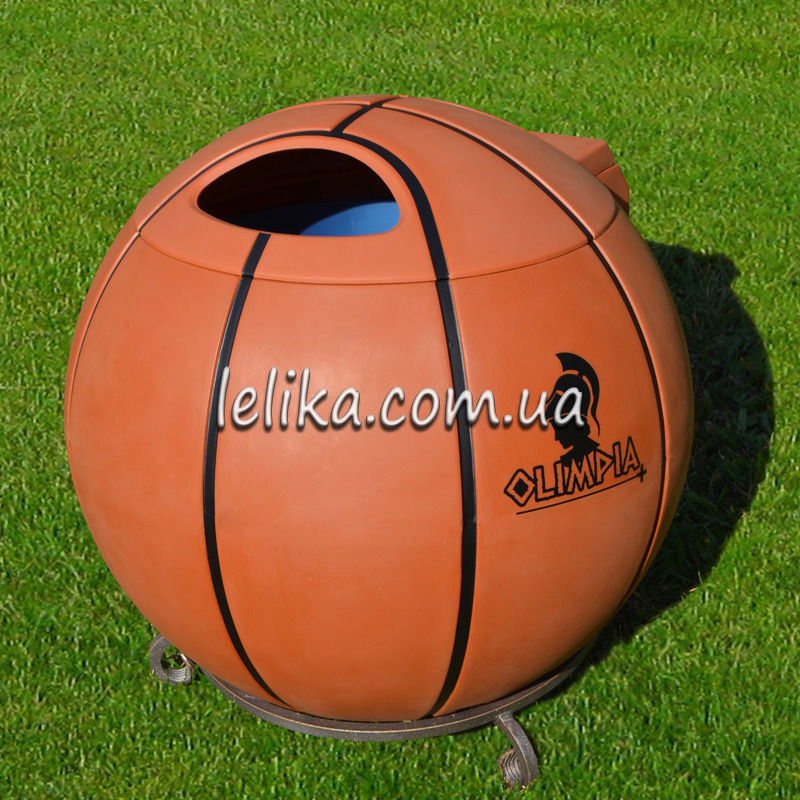 смітник у вигляді баскетбольного м'яча