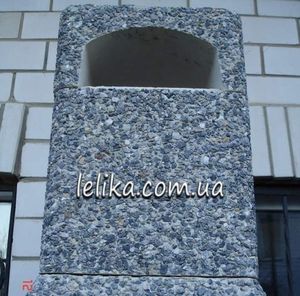 Камин-барбекю из жаростойкого бетона с гранитной крошкой