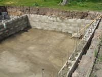 Бетонный блок для строительсьва бассейнов