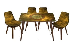 Комплект з прямокутного столика та стільців. Фото 3