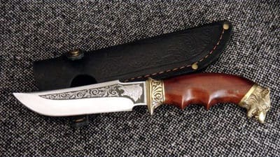 Мисливський ніж "Вовк" з нержавіючої сталі. Фото 2