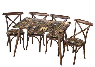 Меблевий комплект з прямокутного столу та віденських стільців. Фото 7
