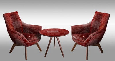 Меблевий комплект зі столика та крісел в яскравому забарвленні. Фото 1